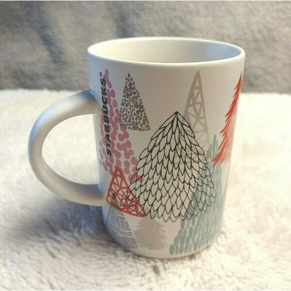 Starbucks 2017 Christmas Xmas Holiday Tree Ceramic Coffee Mug Cup 12oz - Picture 1 of 8